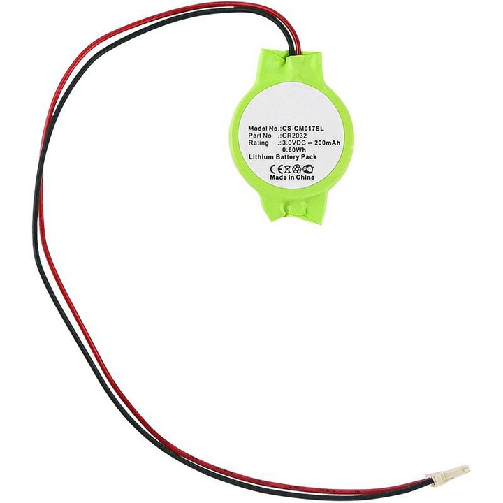 Baterie CoreParts MBXCUS-BA007 0.60Wh 3V 200mAh verde