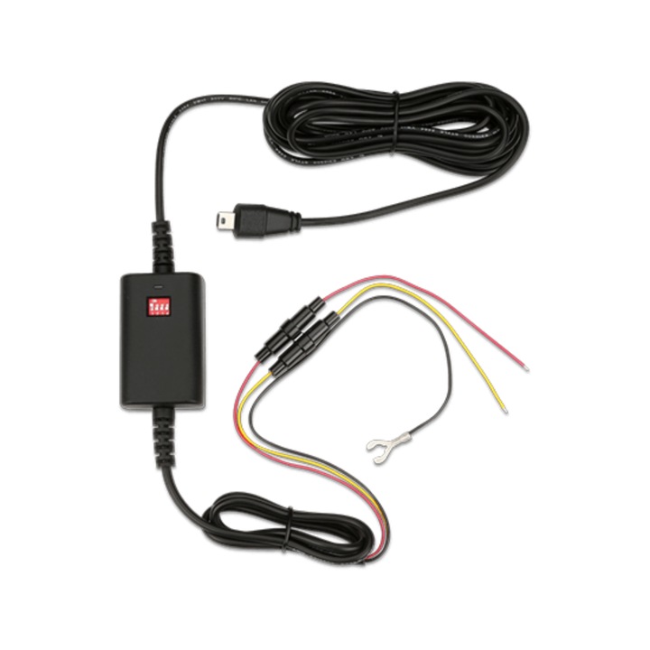Kit alimentare Mio MiVue SmartBox IV, alimentare continua, conectare directa la bateria vehiculului, culoare negru