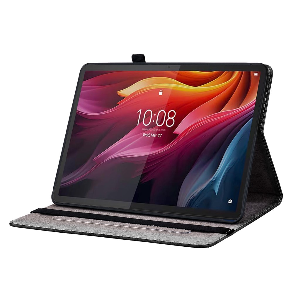 Husa tablete, XGSM, Lenovo Tab K11 Plus, colorat cu imprimeu flori soarelui, cu functie de suport, dimensiuni precise