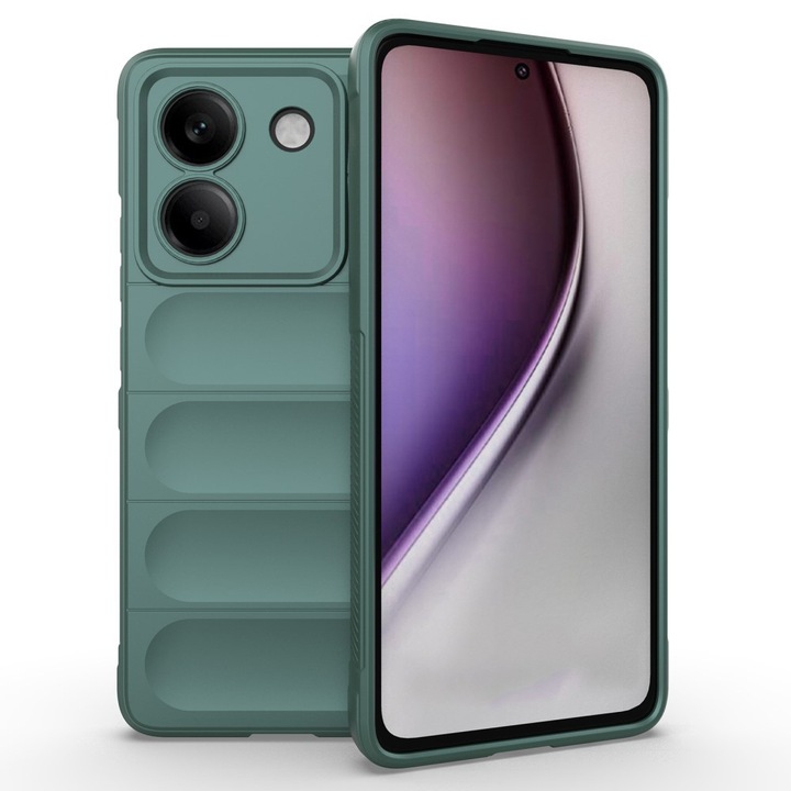 Etui pentru telefon, XGSM, Xiaomi Poco M7 Pro 5G, TPU, verde, gaming, shockproof