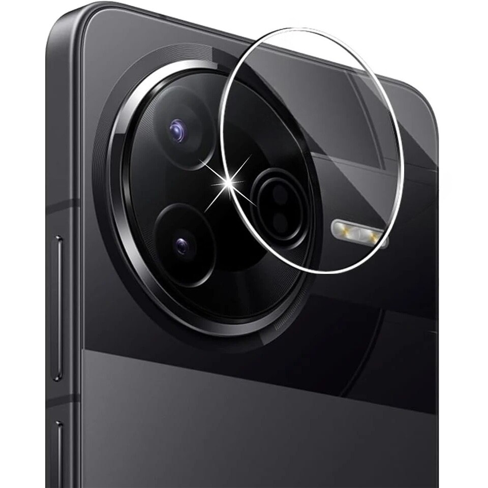 Folie protectie camera ERBORD pentru Xiaomi Poco F7 Ultra, transparenta, 9H, set instalare