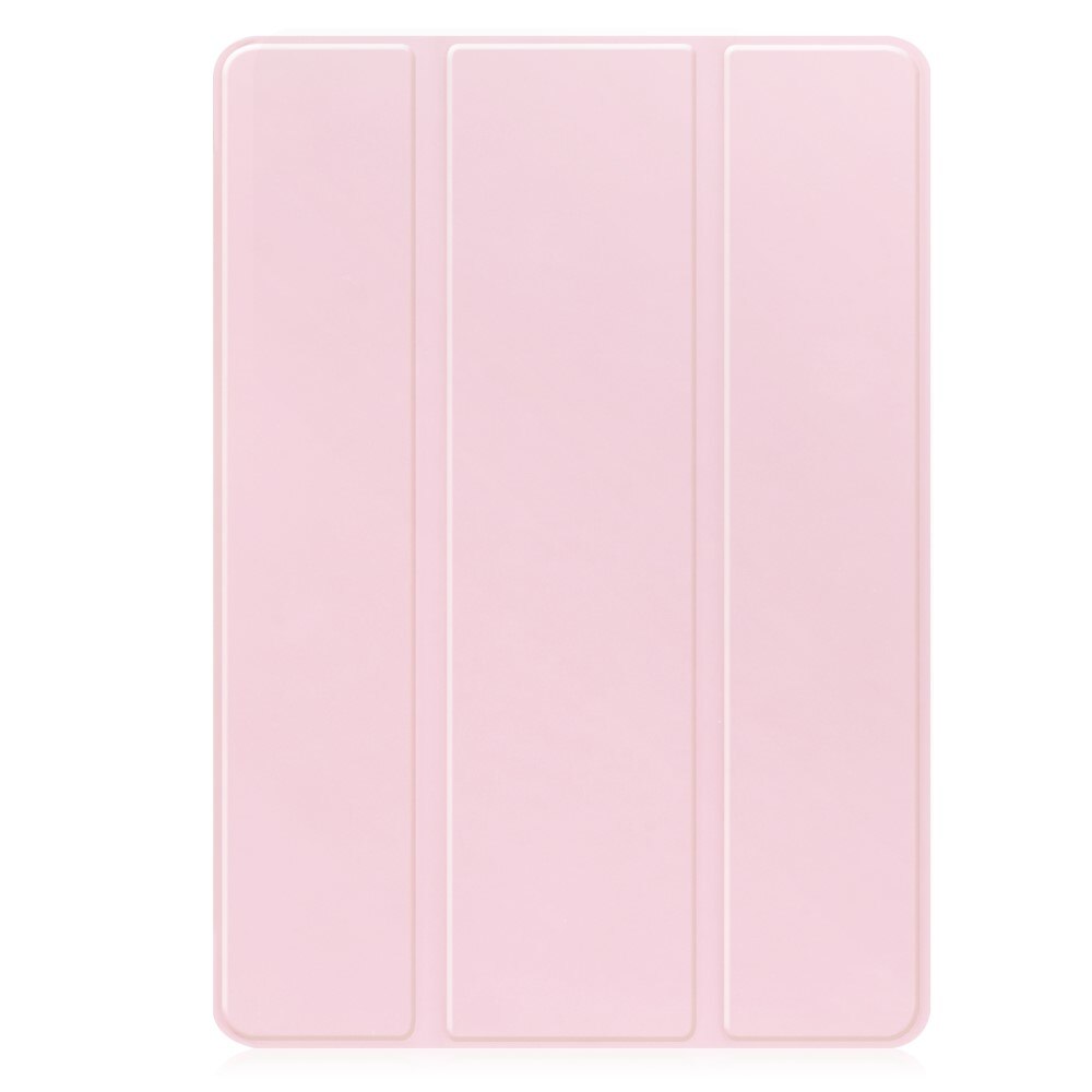 Husa tableta ERBORD pentru Samsung Galaxy Tab S10 FE+ Plus, tri-fold, roz, cu suport pentru rysik