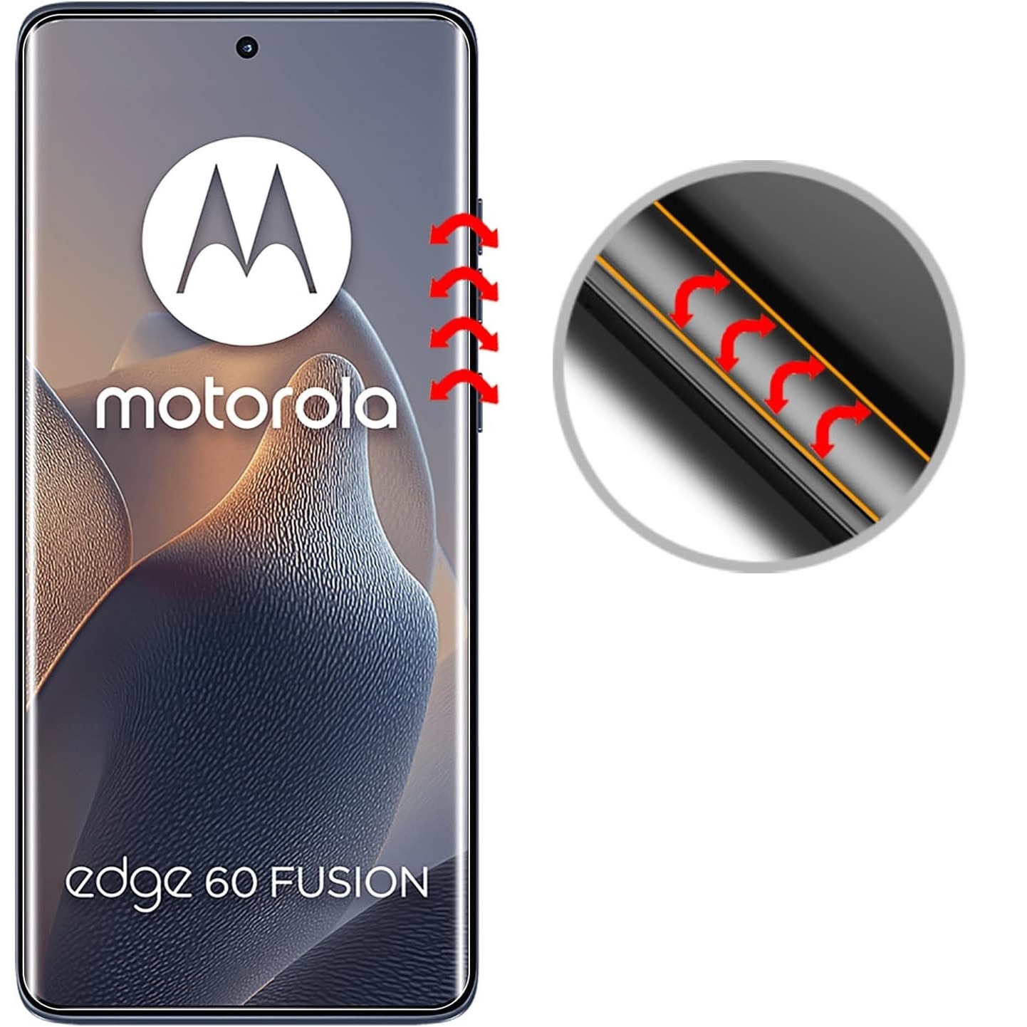 Folie protectie XGSM pentru Motorola Edge 60 / 60 Fusion, transparenta, set complet, include lampa UV, cablu micro USB, accesorii de aplicare
