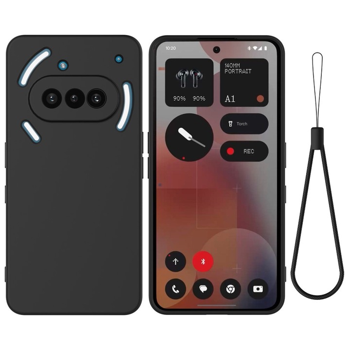 Etui pentru telefon Nothing Phone 3a, XGSM, Silicone Lite, TPU, negru