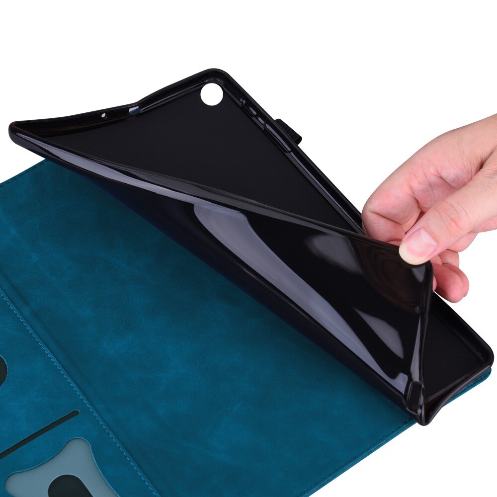Husa tableta, XGSM, pentru Samsung Galaxy Tab S10 FE+ Plus, albastra, cu functie stand, loc pentru stylus