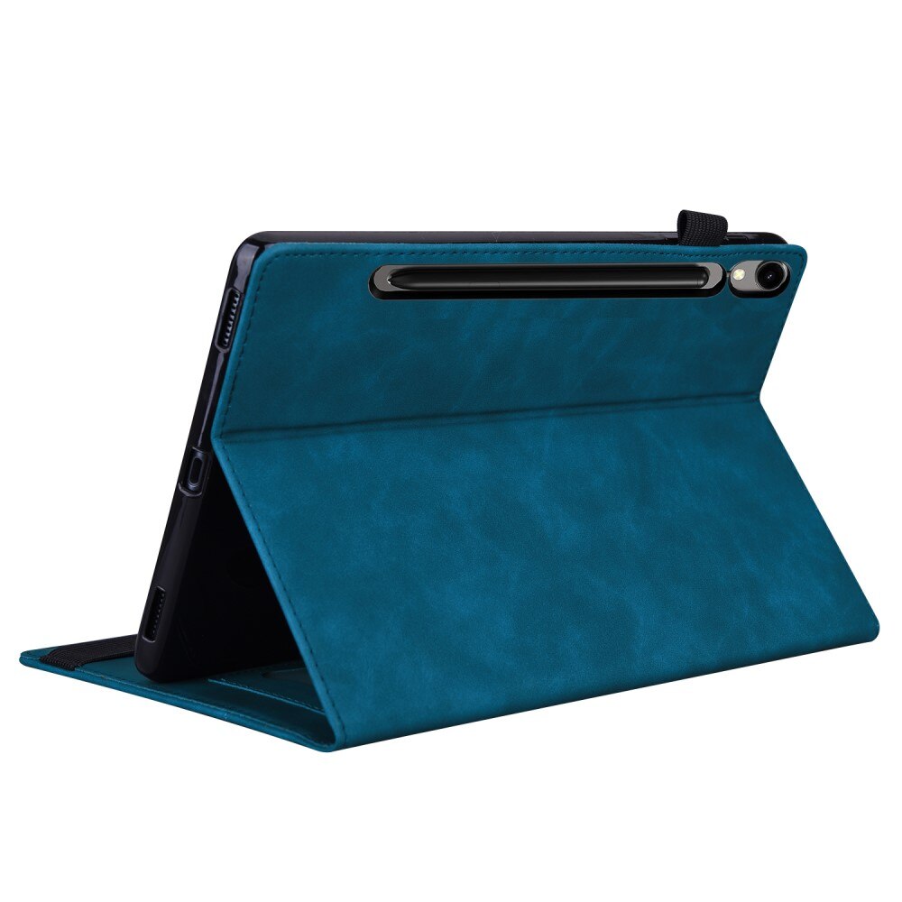 Husa tableta, XGSM, pentru Samsung Galaxy Tab S10 FE+ Plus, albastra, cu functie stand, loc pentru stylus
