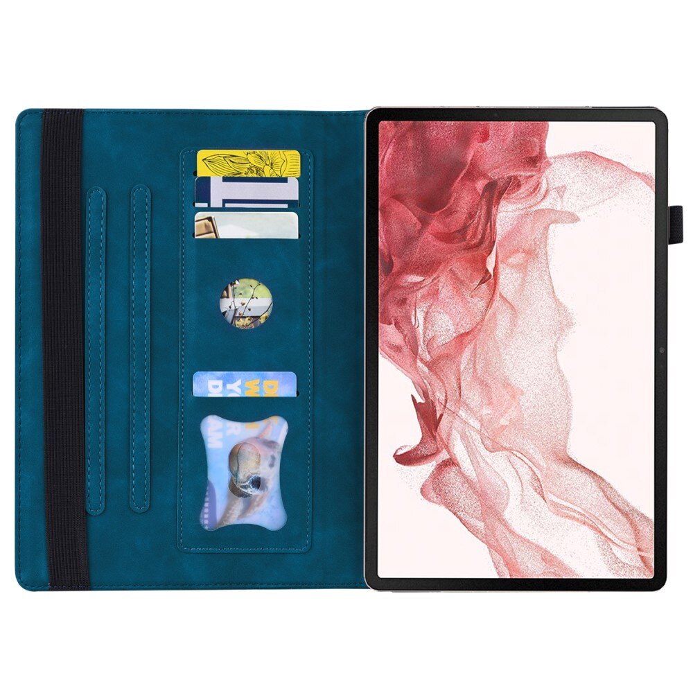Husa tableta, XGSM, pentru Samsung Galaxy Tab S10 FE+ Plus, albastra, cu functie stand, loc pentru stylus