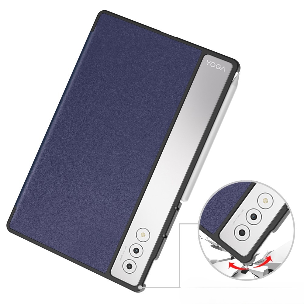 Husa tableta pentru Lenovo Yoga Tab Plus 12,7", XGSM, functie stand, bleumarin