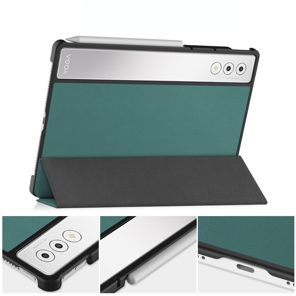 Husa tableta pentru Lenovo Yoga Tab Plus 12.7", XGSM, cu functie de suport, verde