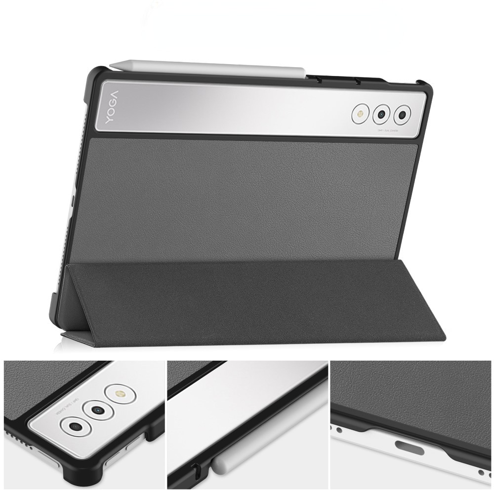 Husa tableta XGSM pentru Lenovo Yoga Tab Plus 12,7", gri, cu functie de suport