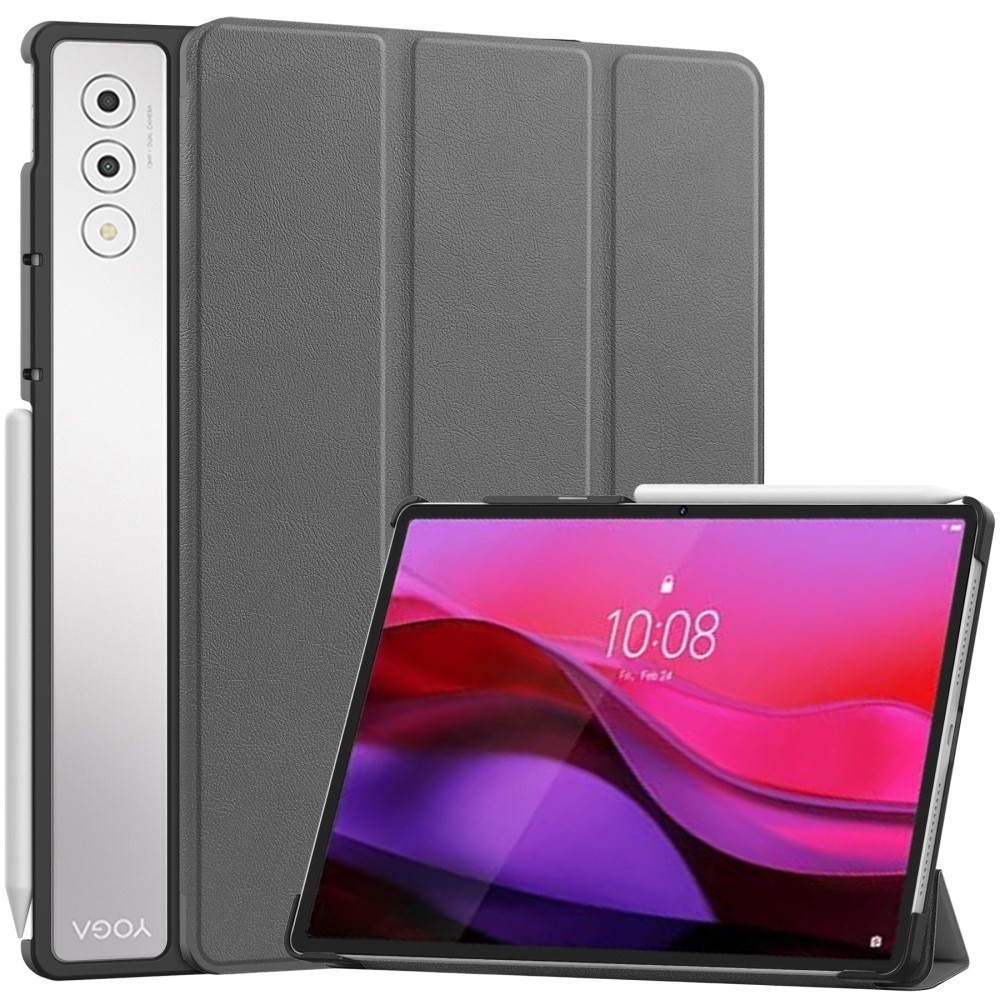 Husa tableta XGSM pentru Lenovo Yoga Tab Plus 12,7", gri, cu functie de suport