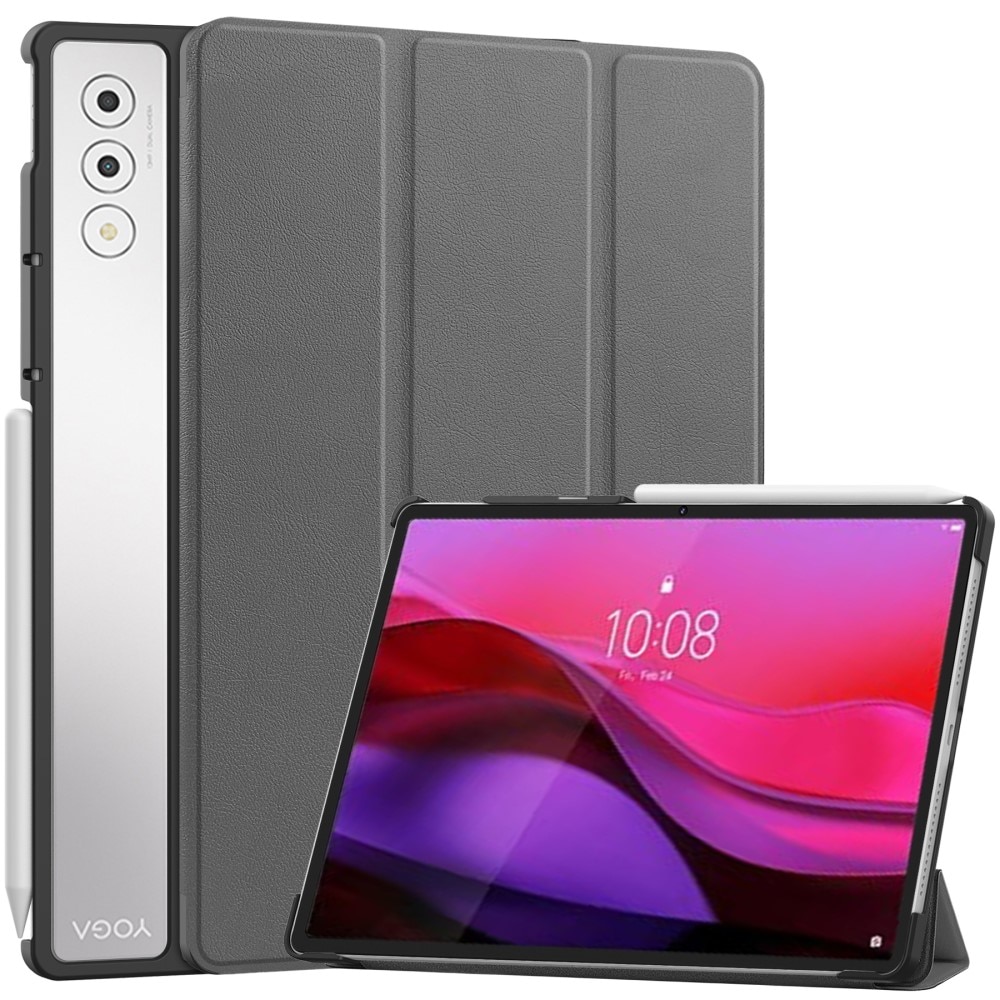 Husa tableta XGSM pentru Lenovo Yoga Tab Plus 12,7", gri, cu functie de suport