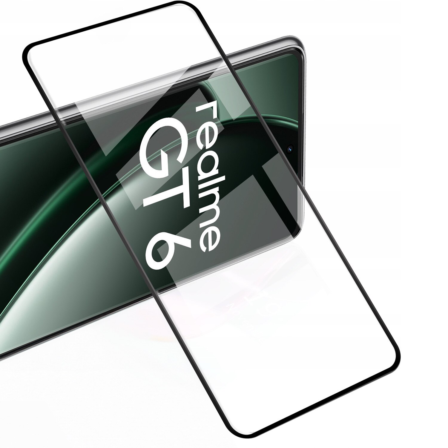 Set 2x Sticla Temperata ERBORD 3D pentru Realme GT 6, protectie completa, transparenta
