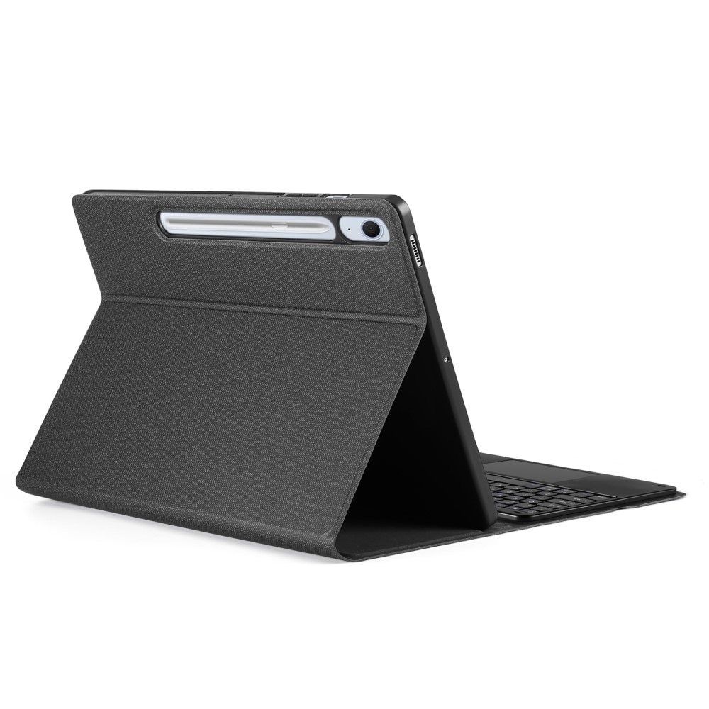 Husa cu tastatura Bluetooth pentru Samsung Galaxy Tab S10 FE+, Negru