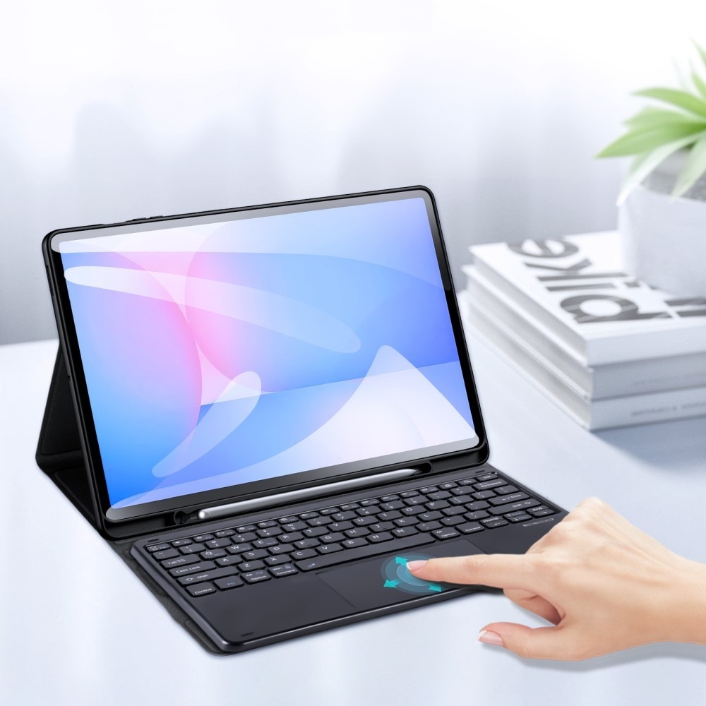 Husa cu tastatura Bluetooth pentru Samsung Galaxy Tab S10 FE+, Negru
