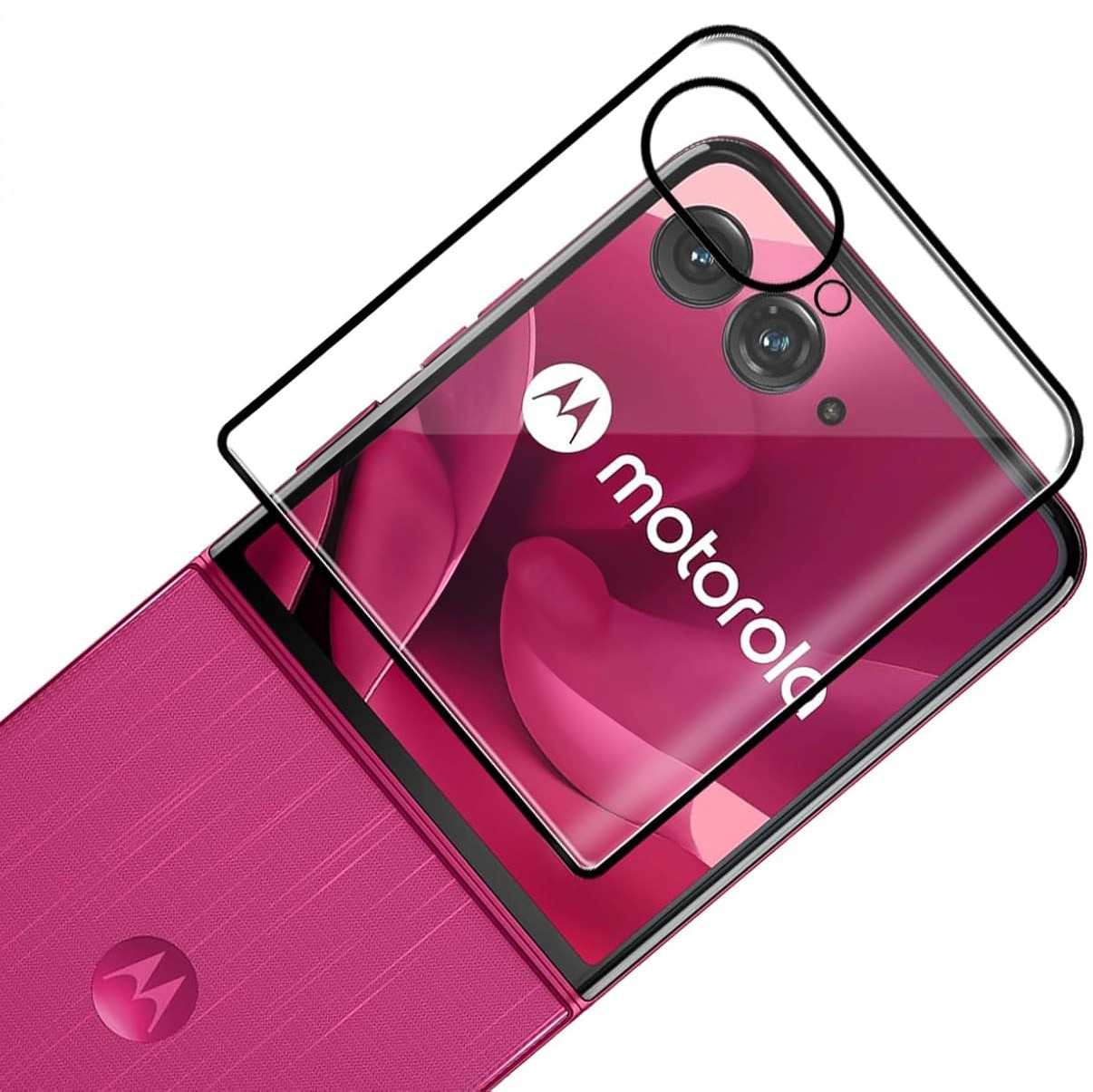 Folie protectie ERBORD pentru Motorola Razr 60 Ultra, transparenta, set cu 1 folie si 1 servetel de curatare