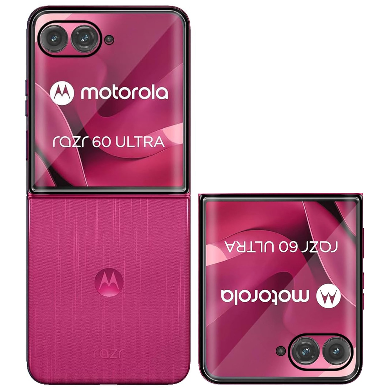 Folie protectie ERBORD pentru Motorola Razr 60 Ultra, transparenta, set cu 1 folie si 1 servetel de curatare