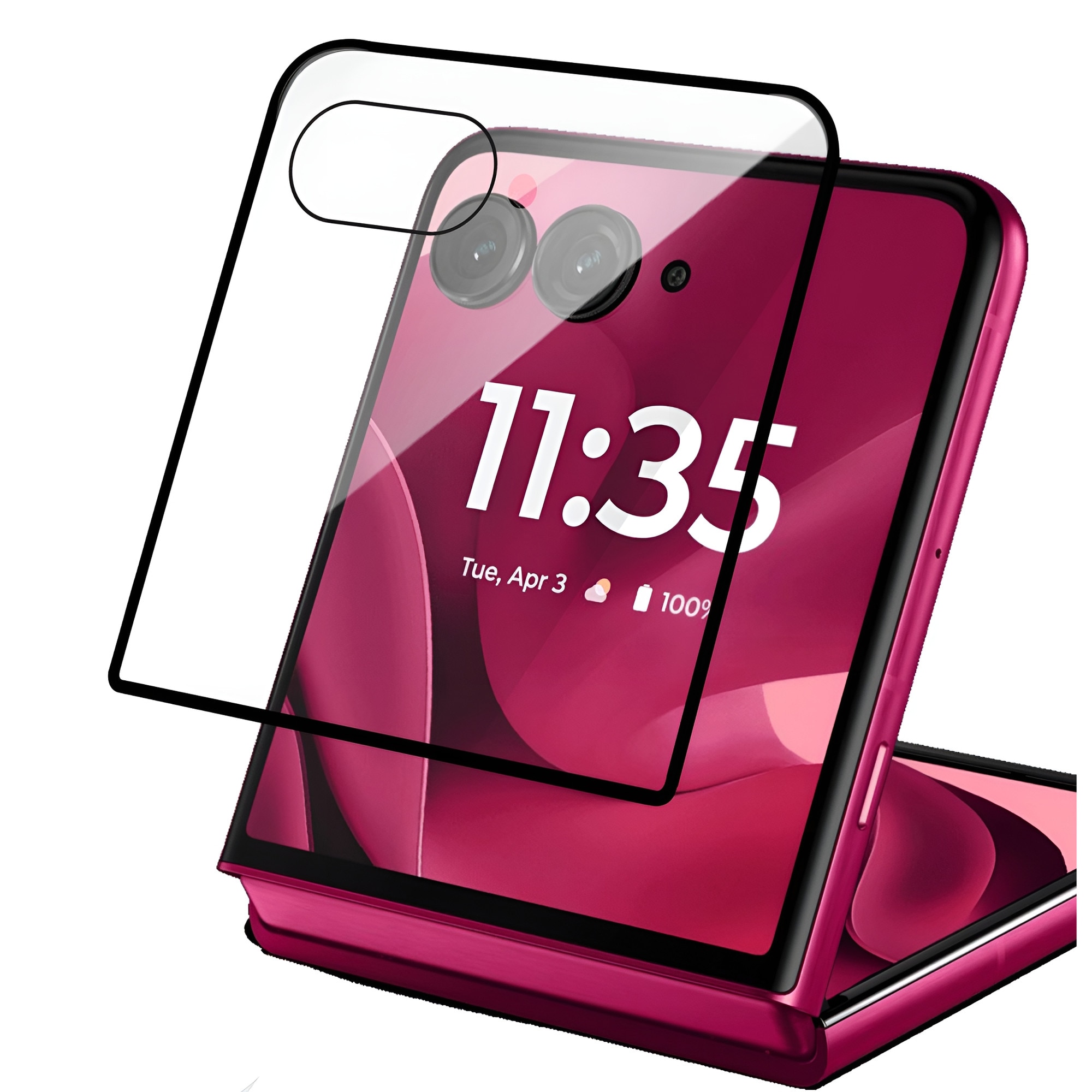 Folie protectie ERBORD pentru Motorola Razr 60 Ultra, transparenta, set cu 1 folie si 1 servetel de curatare