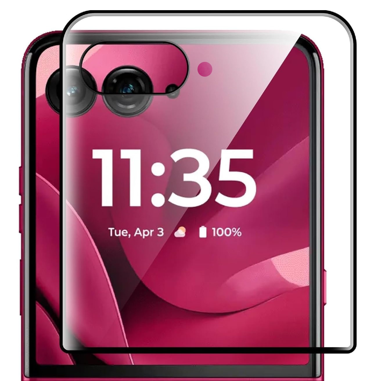 Folie protectie ERBORD pentru Motorola Razr 60 Ultra, transparenta, set cu 1 folie si 1 servetel de curatare