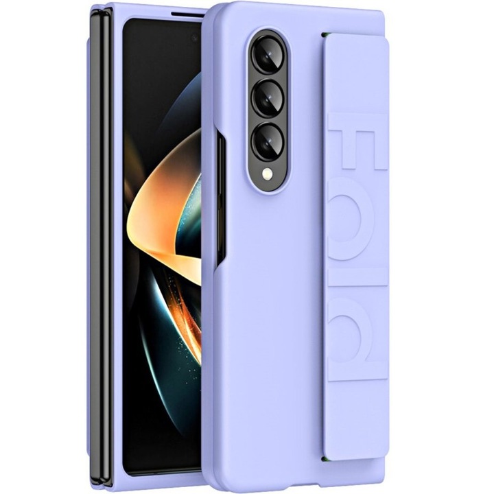 Husa telefon XGSM pentru Samsung Galaxy Z Fold3 5G, cu manere, violet