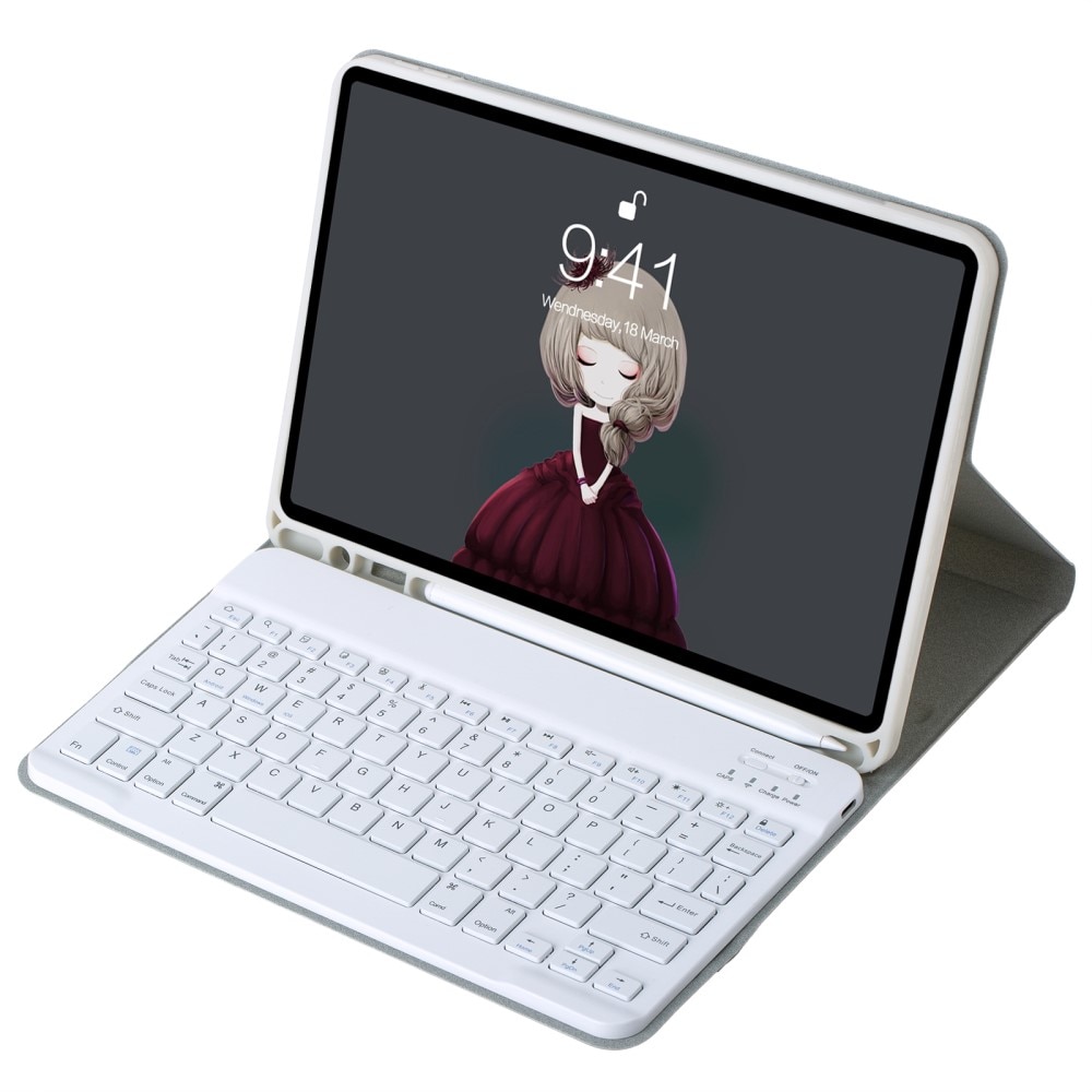 Husa cu tastatura, XGSM, 2 in 1, gri, pentru tableta 11"