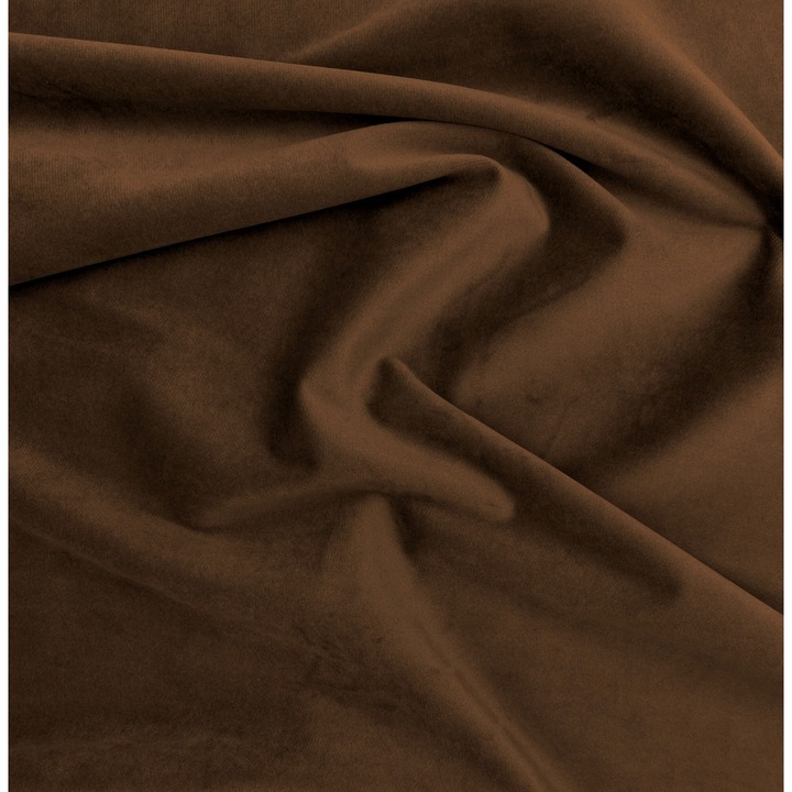 Catifea, tricot din velur, maro cald, latime 145 cm - la metru