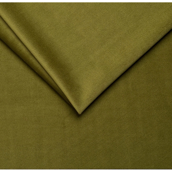 Кадифе, плюшена плетка, маслено зелено, ширина 145 см - на метър