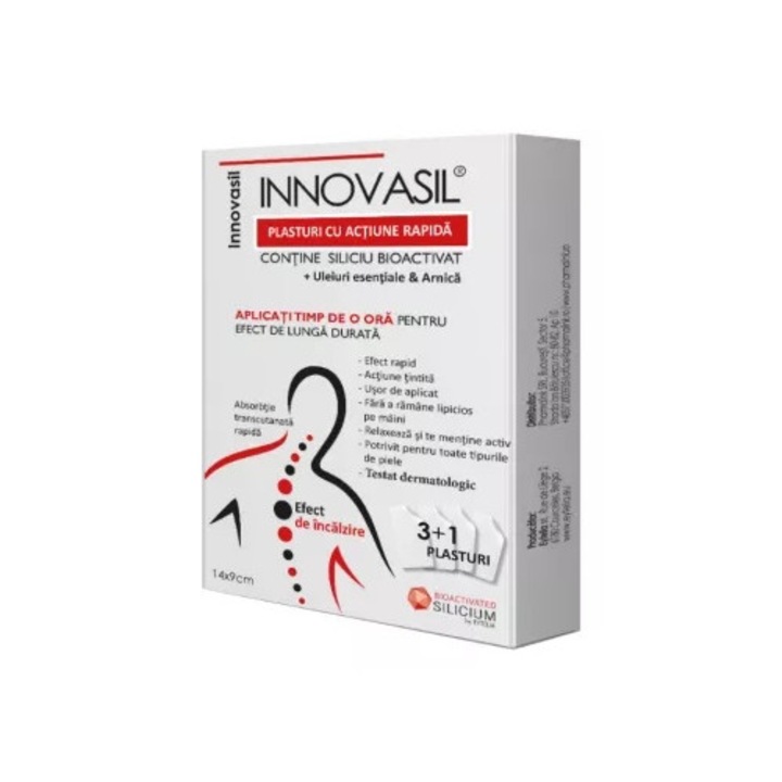 Plasturi cu actiune rapida Innovasil, 4 bucati, Eytelia