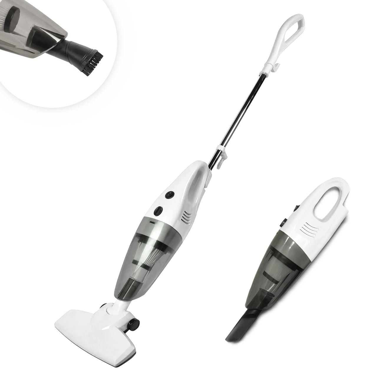 Aspirator Vertical & Manual 2in1 600W, tub metalic, filtru AEPA, capacitate 0.6lt