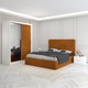 Dormitor Luca Tapitat Pat 160x200 Celamob cu Dulap Tapitat 150x200