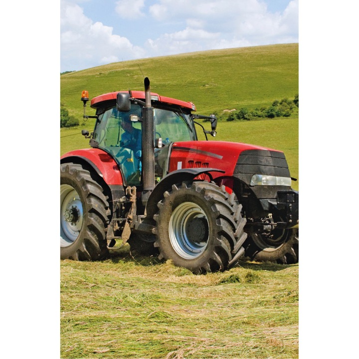 Трактор Червена кърпа за ръце, кърпа за лице, кърпа 30x50см