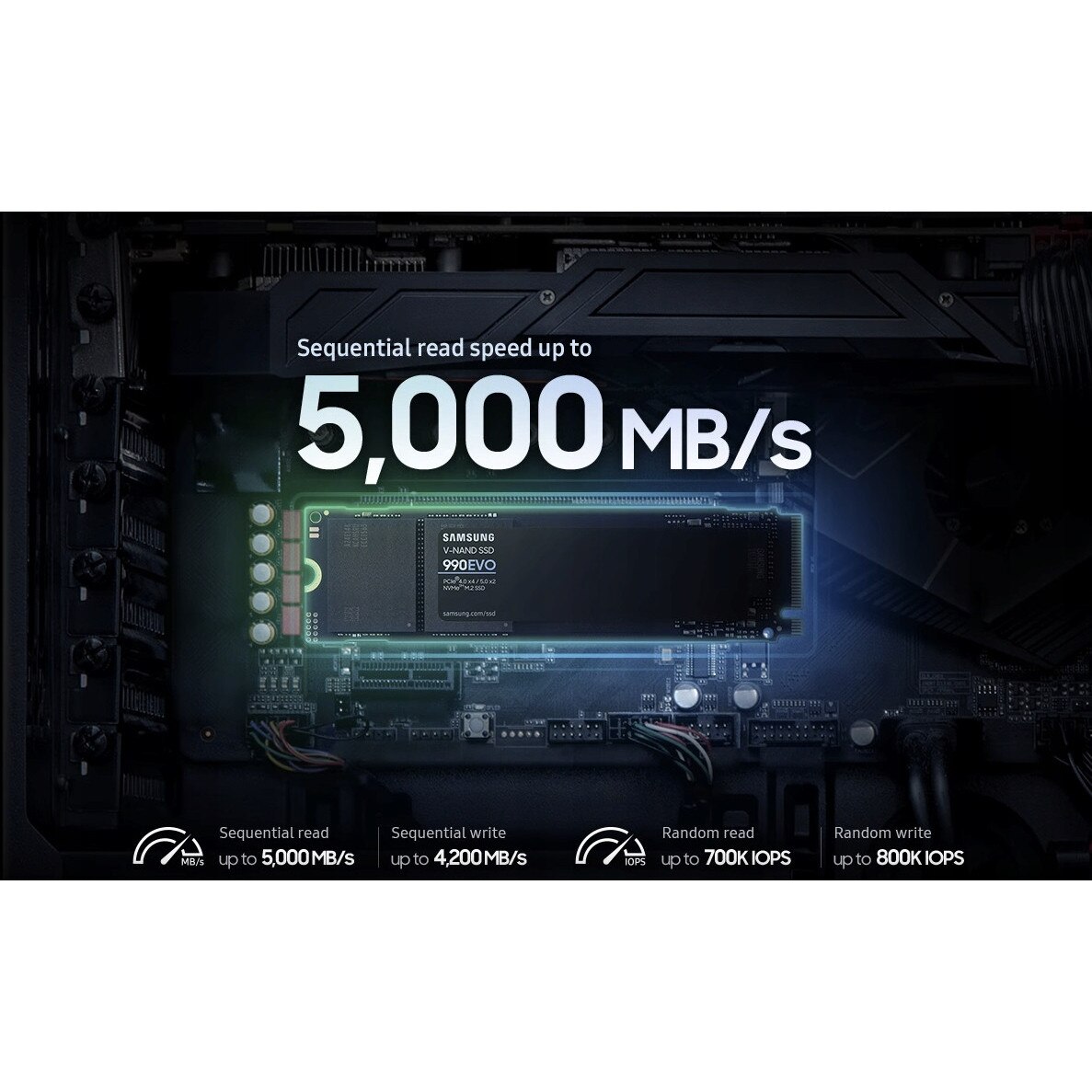 SSD Intern Samsung 990 Evo 1TB M.2 NVMe PCIe MZ-V9E1T0BW RAPID