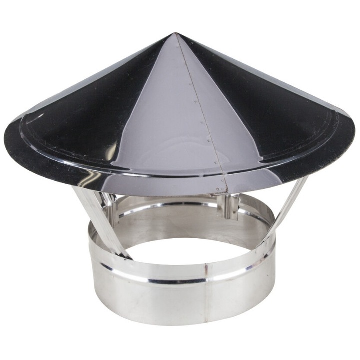 Capac Terminal Cos de Fum INOX 140 mm