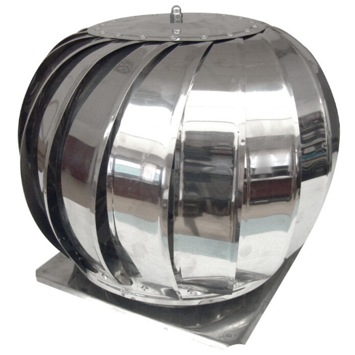 Capac Terminal Cos de Fum Rotativ INOX cu Talpa Bg ESP 200 mm