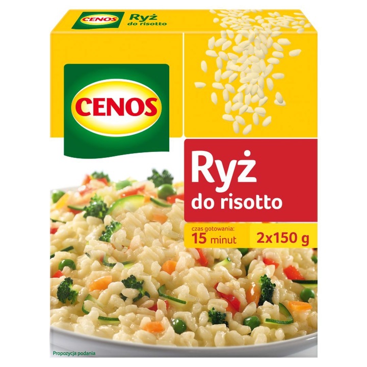 Orez Cenos, pentru risotto 300 g, 2 pliculete