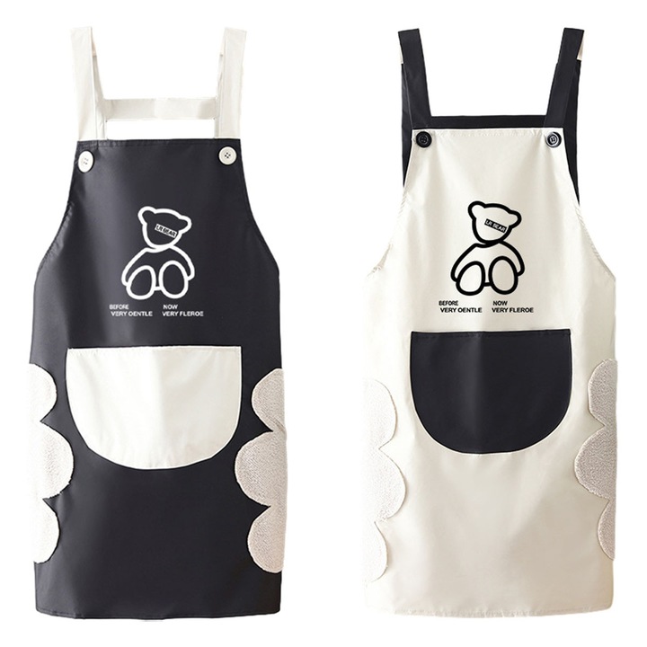 Set 4 sorturi bucatarie PVC, impermeabile, 71x68cm, multicolor