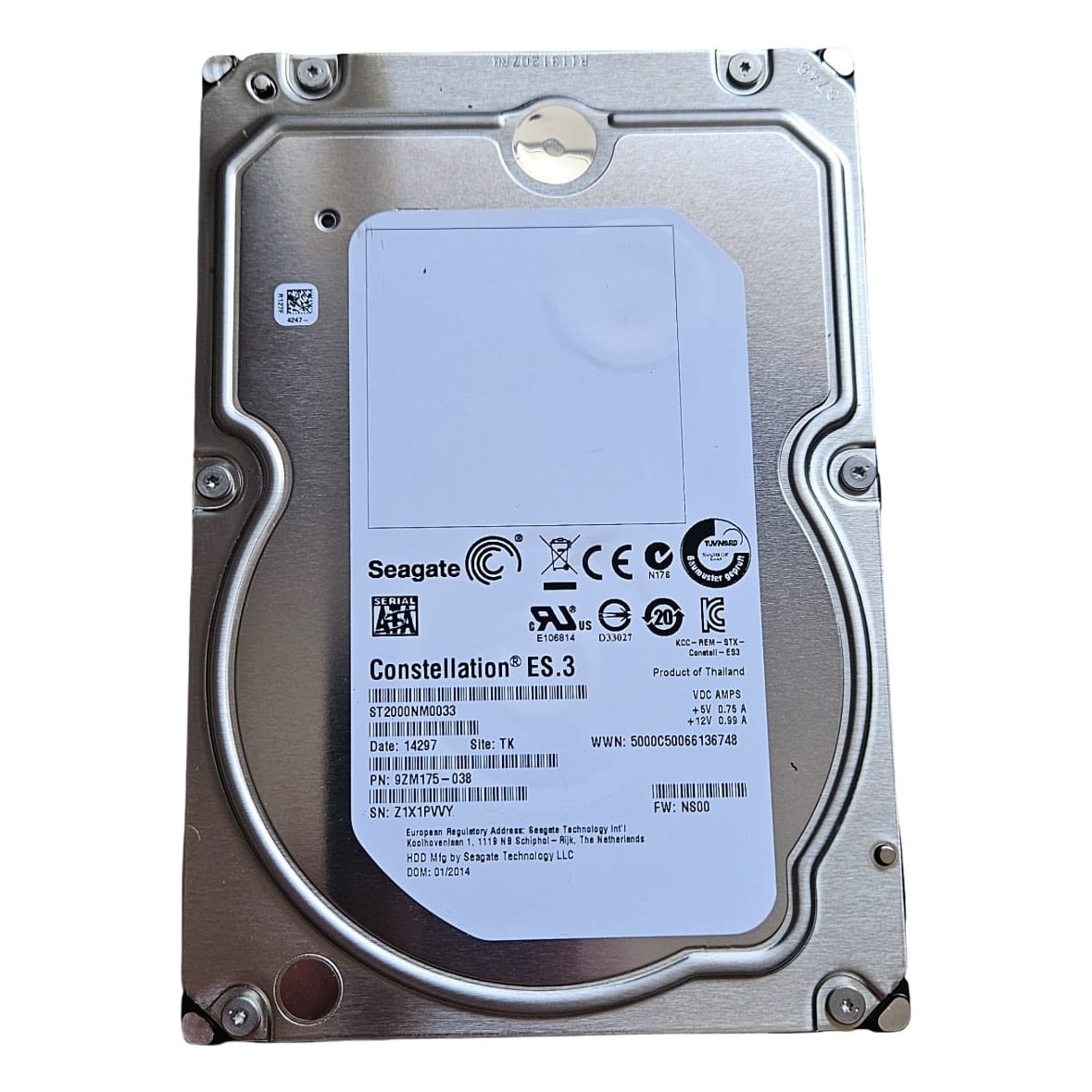 HDD Seagate Constellation ES.3 2TB 7200 RPM 3, 5'' SATA 3 - eMAG.ro