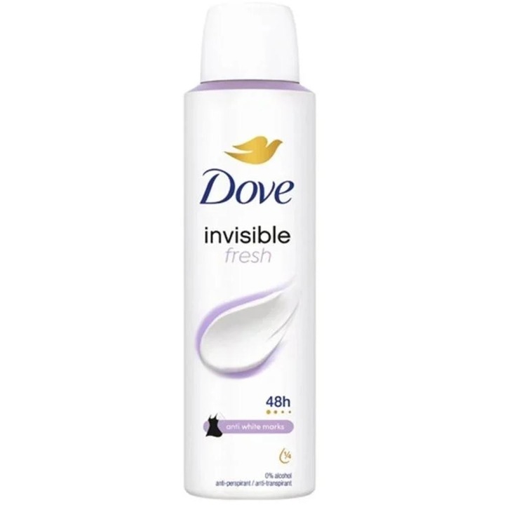 Set 3 x Deodorant Antiperspirant Spray Dove Invisible Fresh, 150 ml