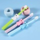 Set 3 periute de dinti pentru copii, design pisica, brate ultra fine, multicolor