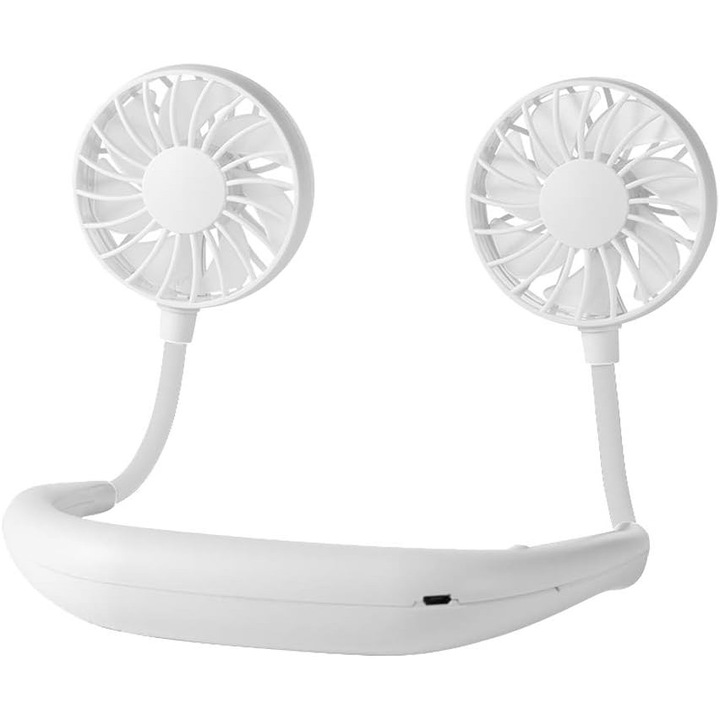 Гъвкави вентилатори за врат, леки и преносими за целодневна употреба, захранвани с презареждащи се батерии за непрекъсната употреба