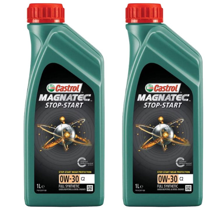 Pachet 2 litri ulei Castrol Magnatec C2 0W30