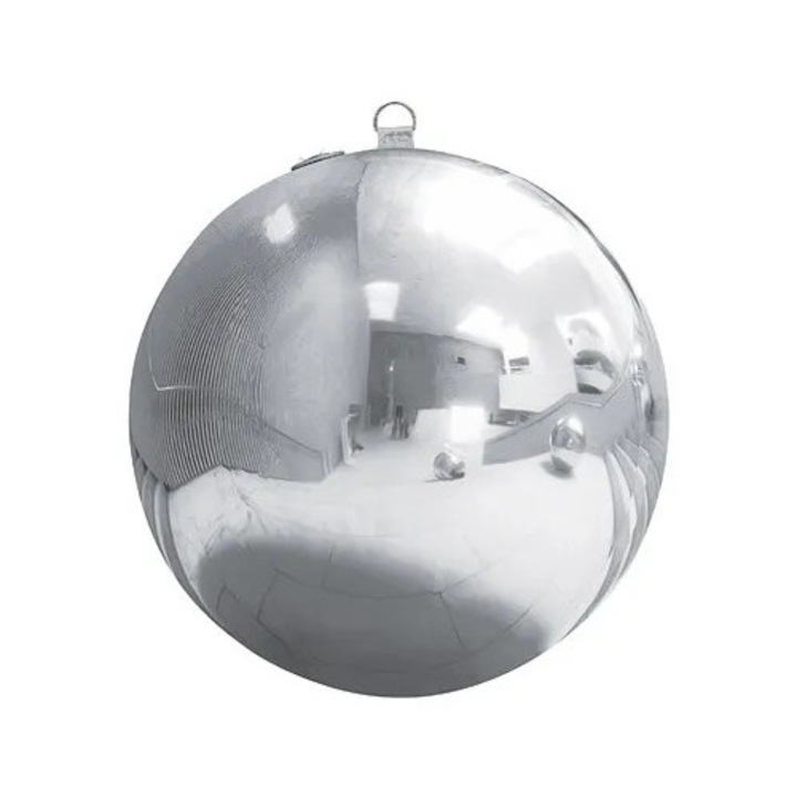 Огледална топка, PartyDeco сребриста, 60 см