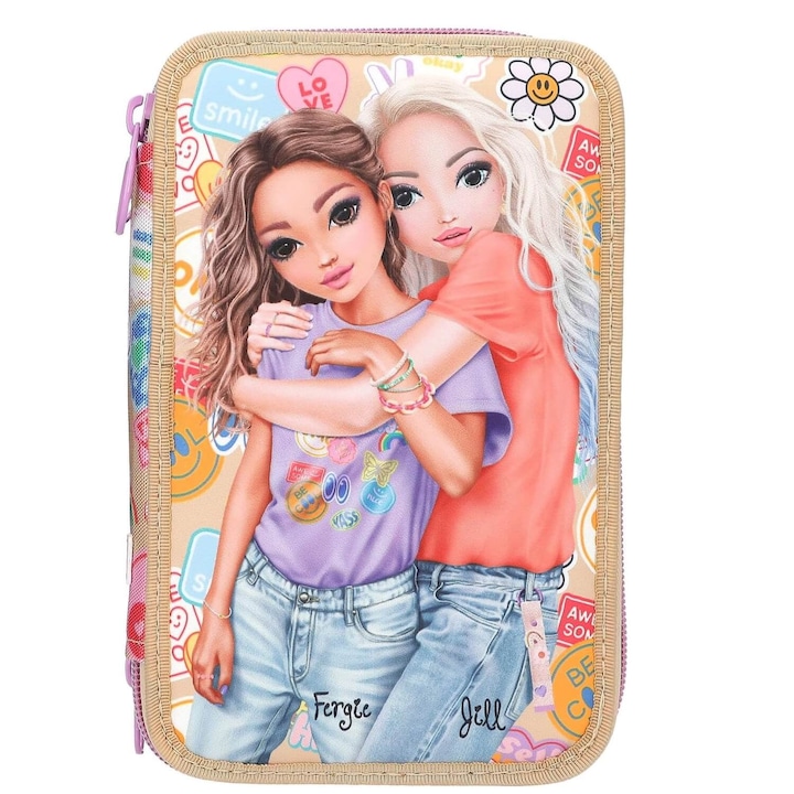 Penar Top Model echipat cu 3 fermoare AOP Girl Power