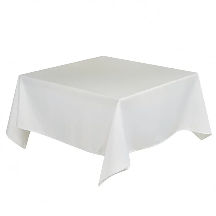 Fehér foltálló terítő 100% pamut 140x180 cm, rendezvénytípus, éttermi