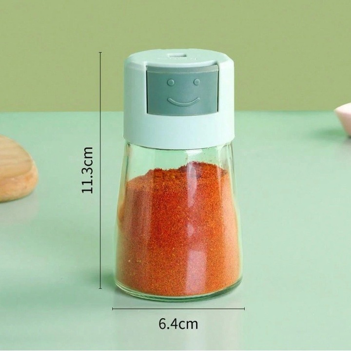 Dozator Condimente, Southern Sky, din Stilca, 180 ml, Rezistenta la Umidiate, 11.3 x 6.4 cm, Masura 5g, Verde