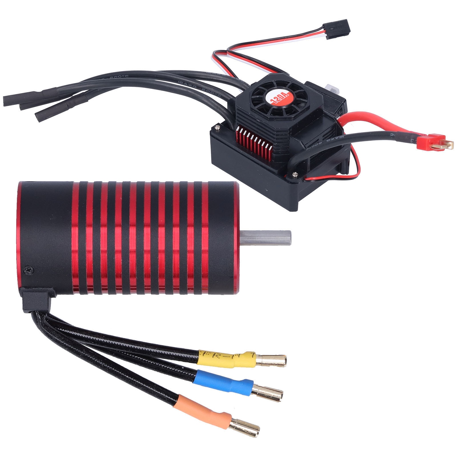 Fara Motor Motor fara perii RC 3670 1700KV cu set ESC 120A pentru masina off-road ...