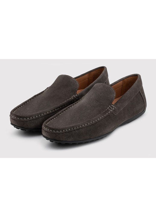 Mocasini barbatesti, Pako Lorente, piele nabuc, maro, semi-formali, confortabili