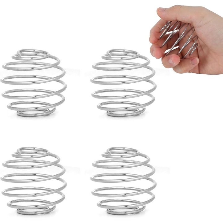 Шейкъри Kengege 4-частични 2,1-инчови, неръждаема стомана за смесване на протеини, млечни шейкове и дресинги за салати