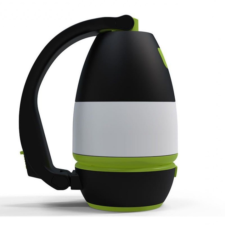 Lampa de camping multifunctionala, 3 moduri, LED, impermeabila, 15x8.5cm