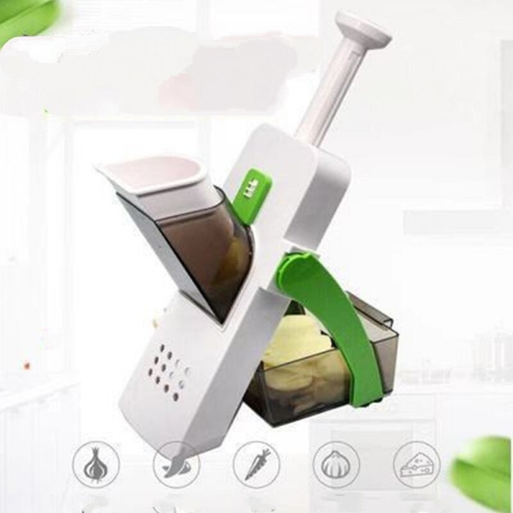 Feliator multifunctional legume, inox, verde, 34x23x10cm